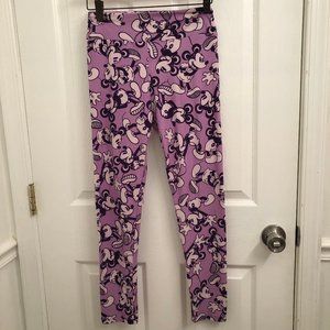 Disney LuLaRoe Leggings Purple Mickey Mouse OS